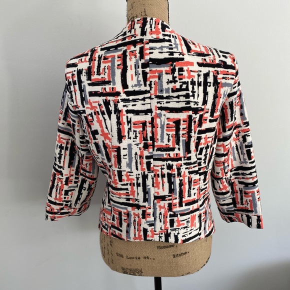 Aqua artsy open blazer white orange black size M - Picture 4 of 7
